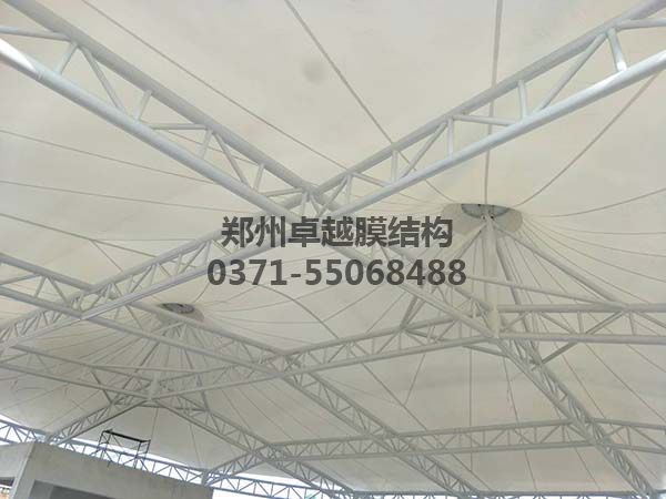 新鄭中興廣場(chǎng)膜結(jié)構(gòu)景觀(guān)內(nèi)部細(xì)節(jié)照