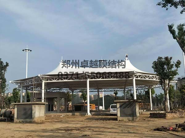 新鄭中興廣場(chǎng)膜結(jié)構(gòu)景觀(guān)完工照