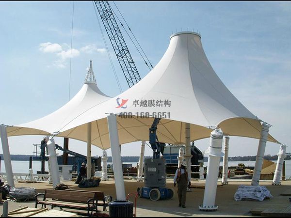 常德商業(yè)街膜結(jié)構(gòu)遮陽棚【美特好超市等】設計案例 　　
