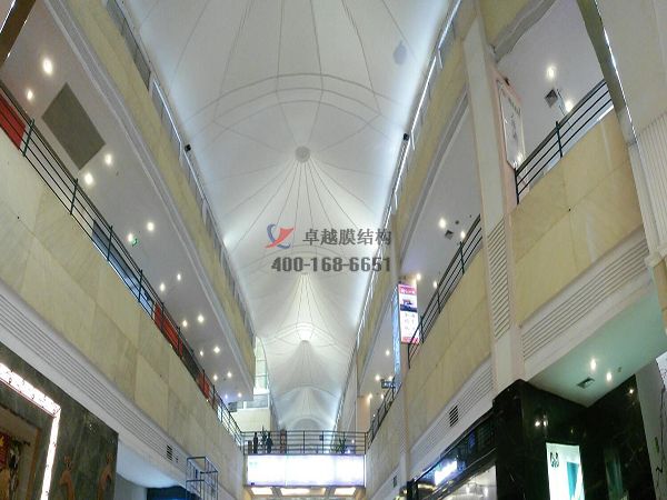 湖南商業(yè)街膜結(jié)構(gòu)遮陽棚【博源商場】設計案例 　　