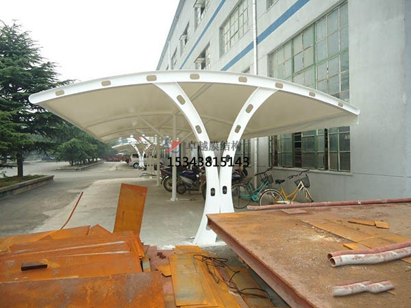 揚中膜結(jié)構(gòu)【充電站防雨篷】停車棚設計安裝
