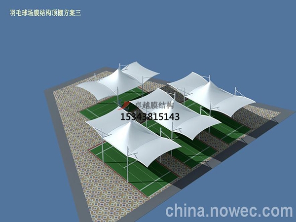 鶴崗網(wǎng)球場(chǎng)膜結(jié)構(gòu)頂蓋/籃球場(chǎng)屋頂/門(mén)球場(chǎng)雨棚安裝
